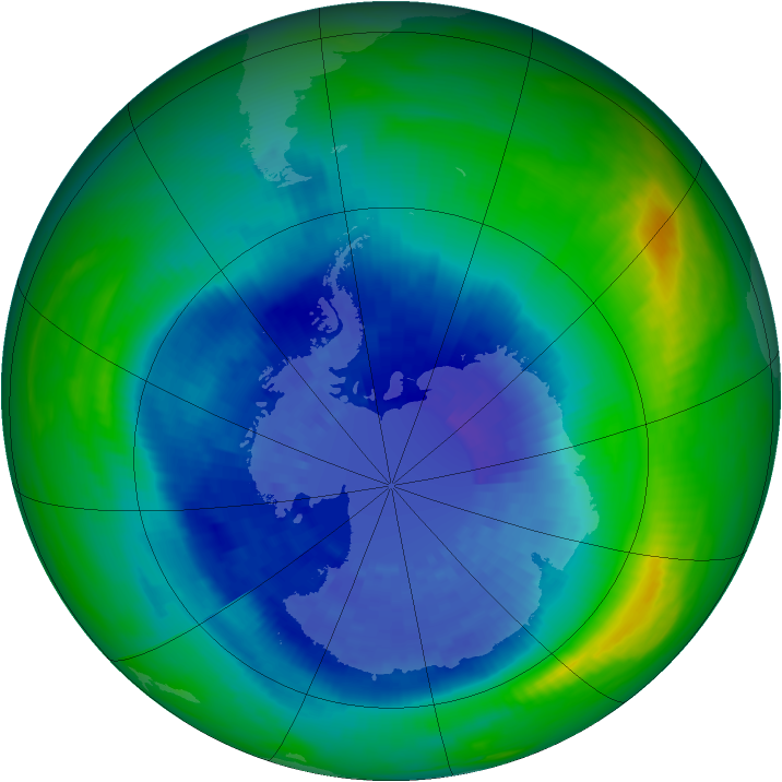 Ozone Map 1989-09-14